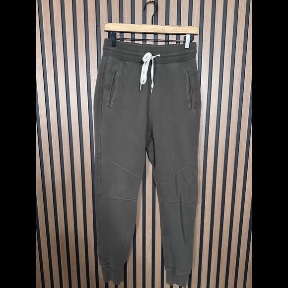 John Elliott Sweatpants 2 / M Womens Gray Fleece Pull On Joggers Drawstring Zip